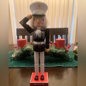 Saluting Marine Corp nutcracker -